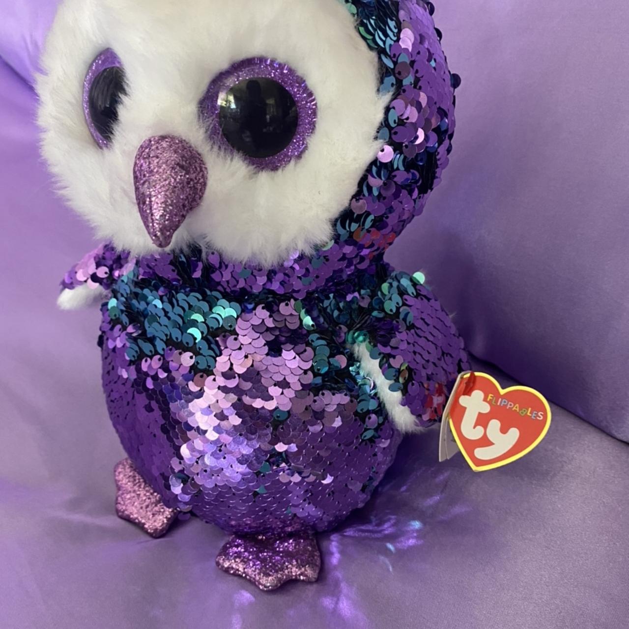 Ty Beanie Boos Moonlight The Purple Owl