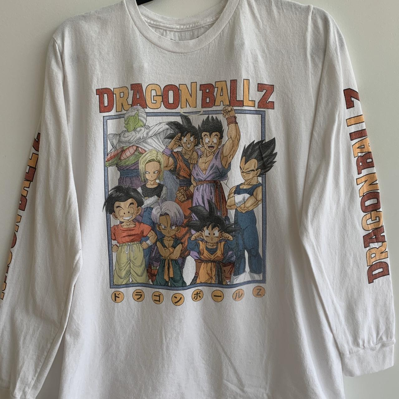 dragon ball z white long sleeve