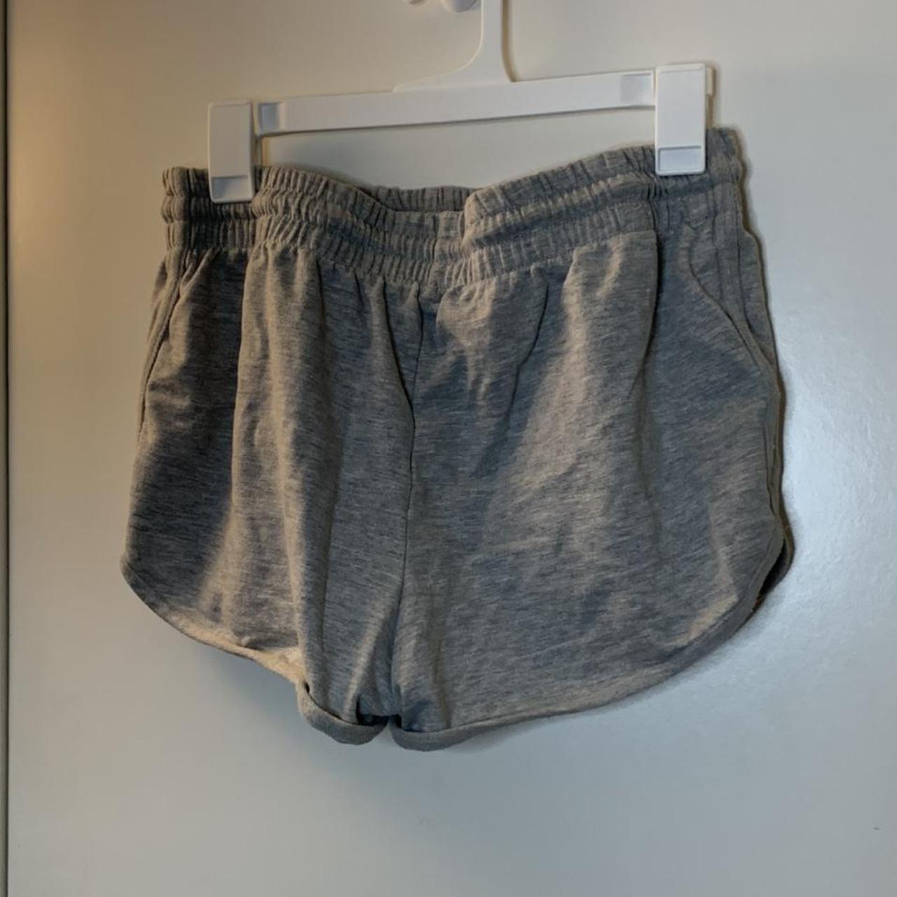Grey short elastic waist band lounge shorts ! Size... Depop