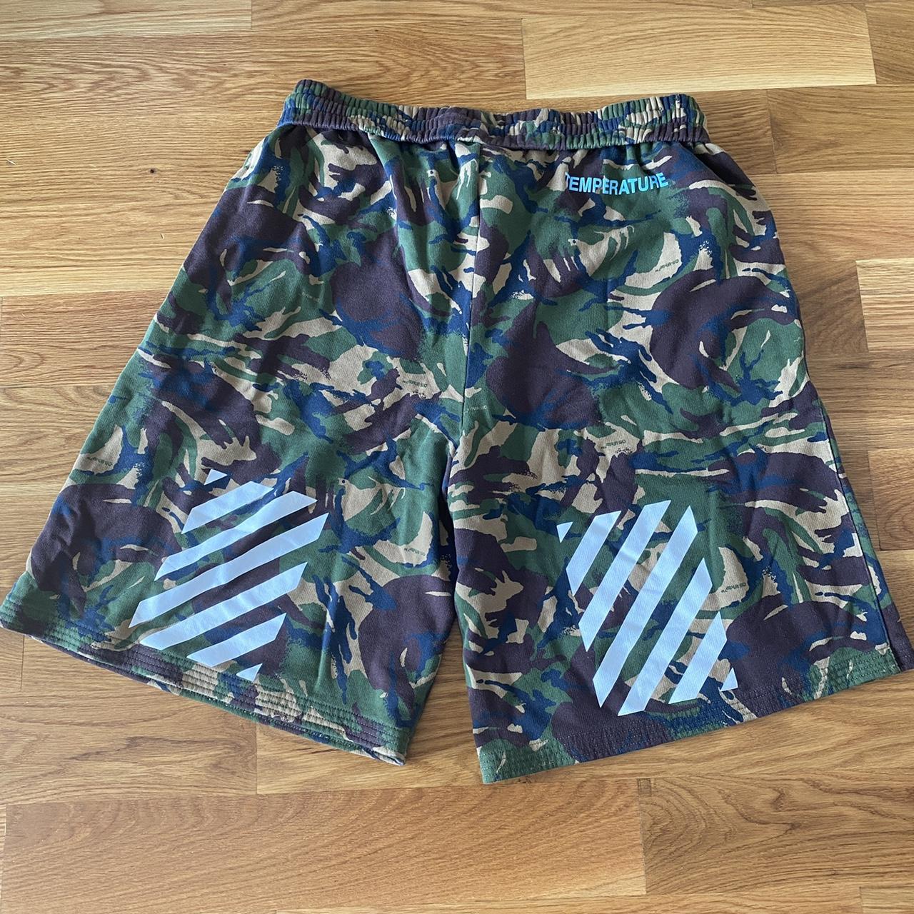 Off white deals shorts camo