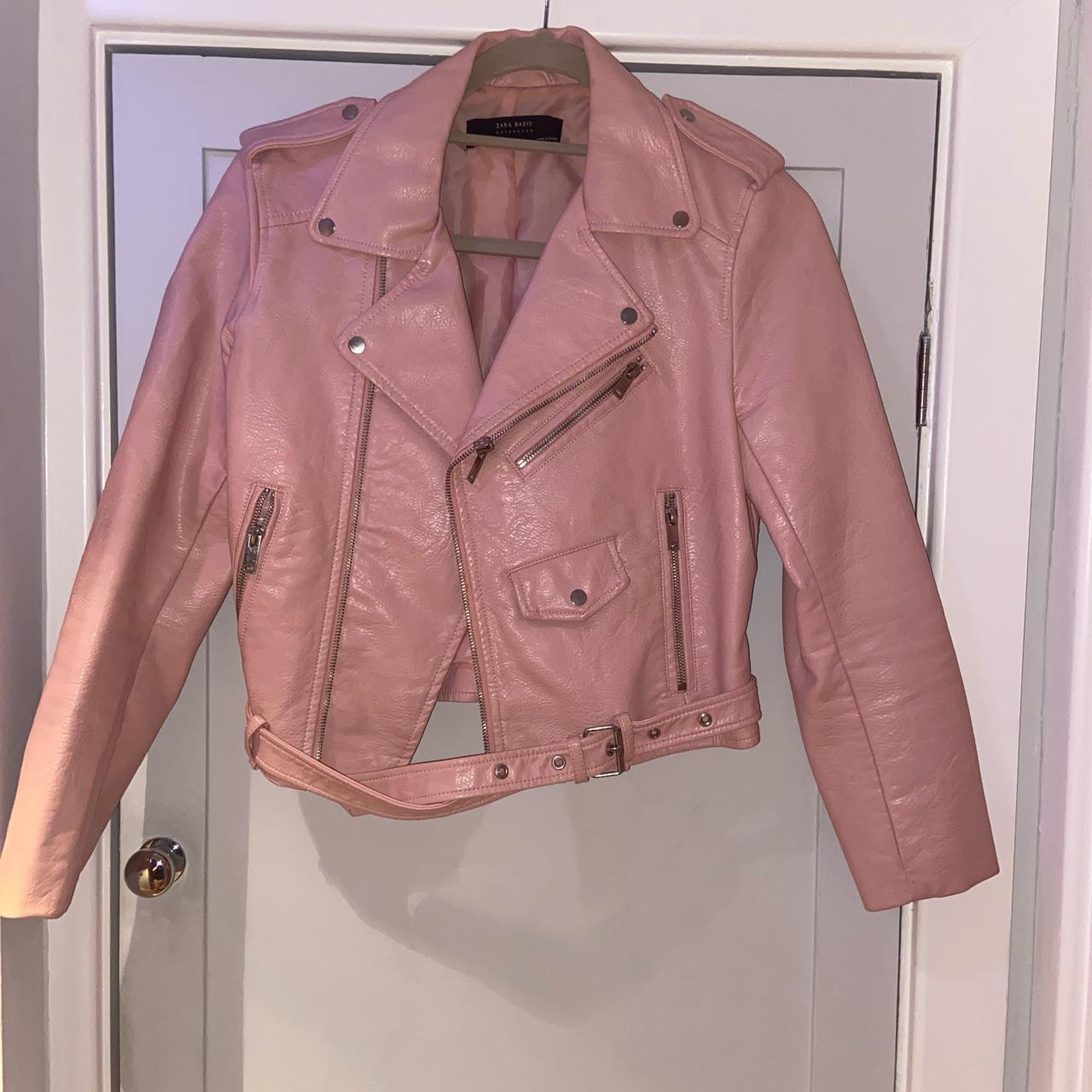 Zara Women's Pink Jacket Depop