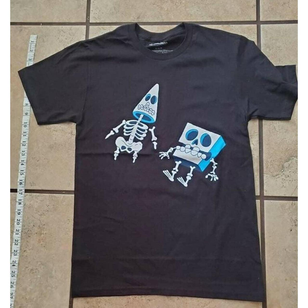 SpongeBob SquarePants Patrick Star Skeleton T-Shirt... - Depop