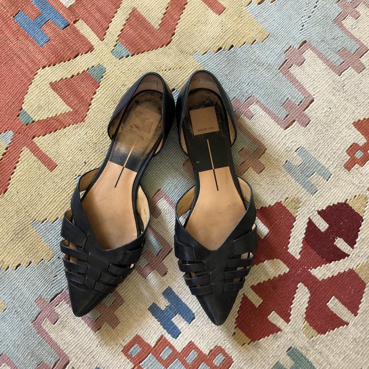 Size 8 Dolce Vita leather flats. In good condition.... - Depop