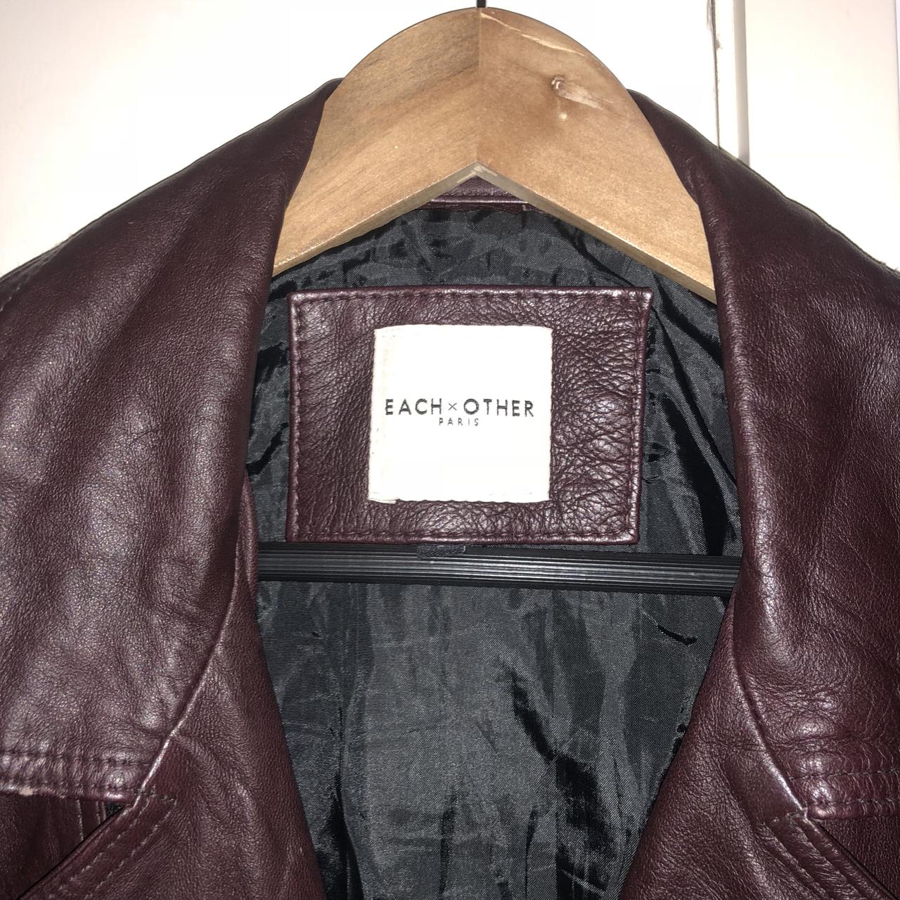 Each other paris outlet men's leather jacket