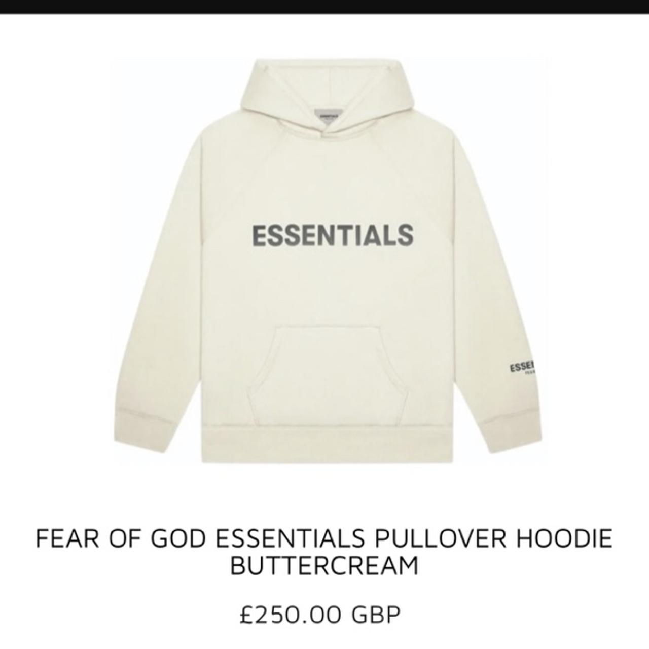 Essentials hoodie buttercream hot sale