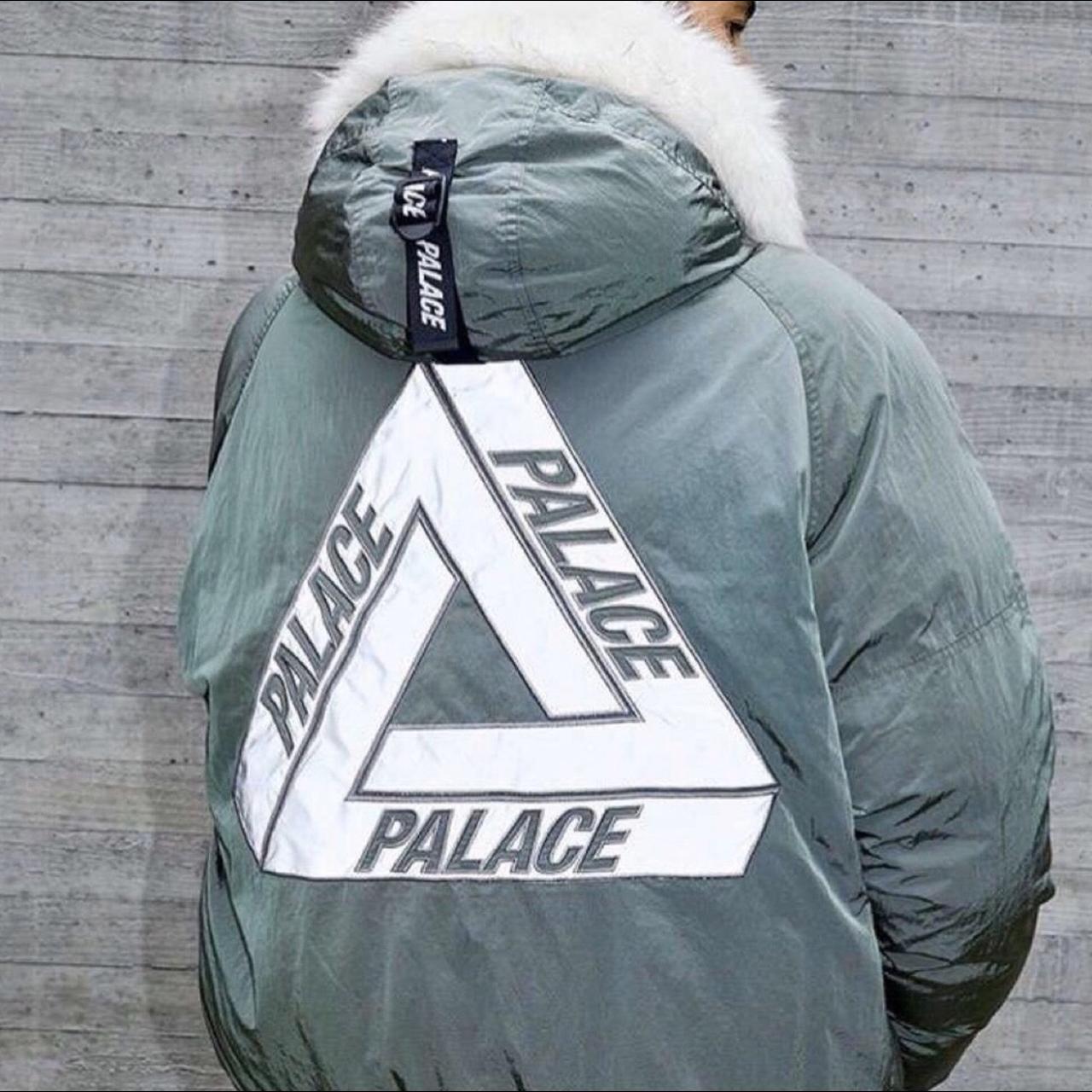 販促大王 palace P-2B short parka blue - ジャケット/アウター