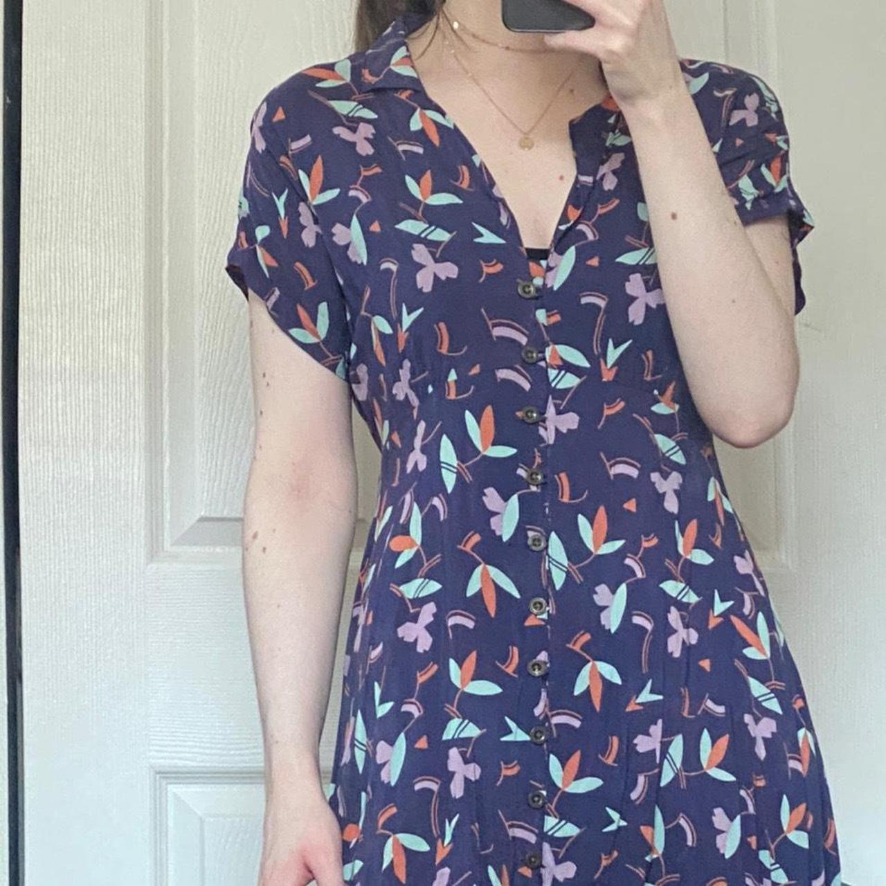 kimchi blue purple floral dress