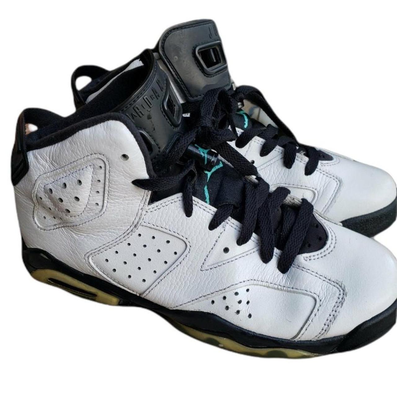 Jordan 6 Retro White Jade popular Black (GS)