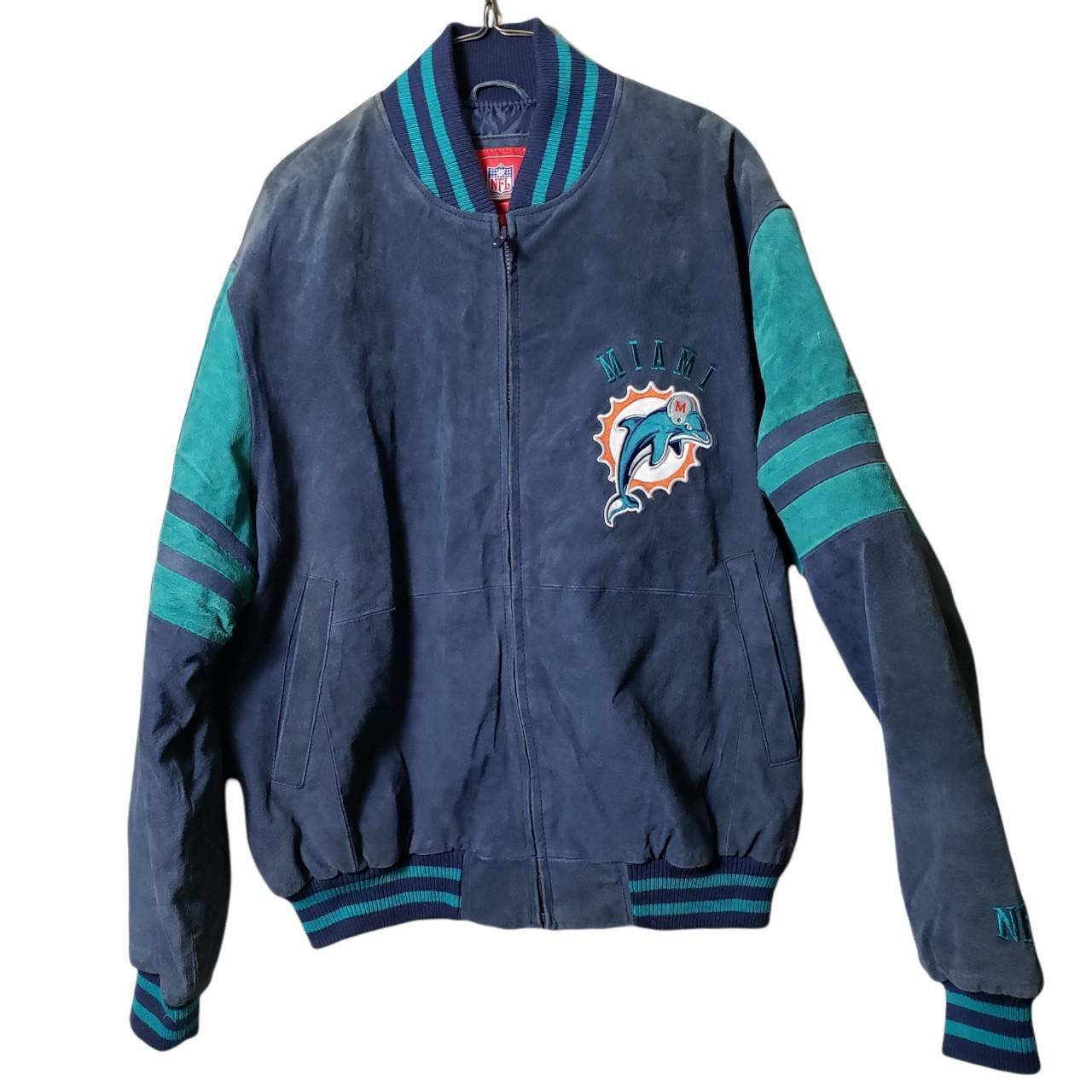 Vintage Miami dolphins hoodie . Nice faded blue - Depop