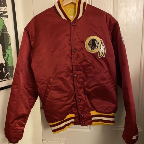 washington redskins starter jacket Large Vintage - Depop