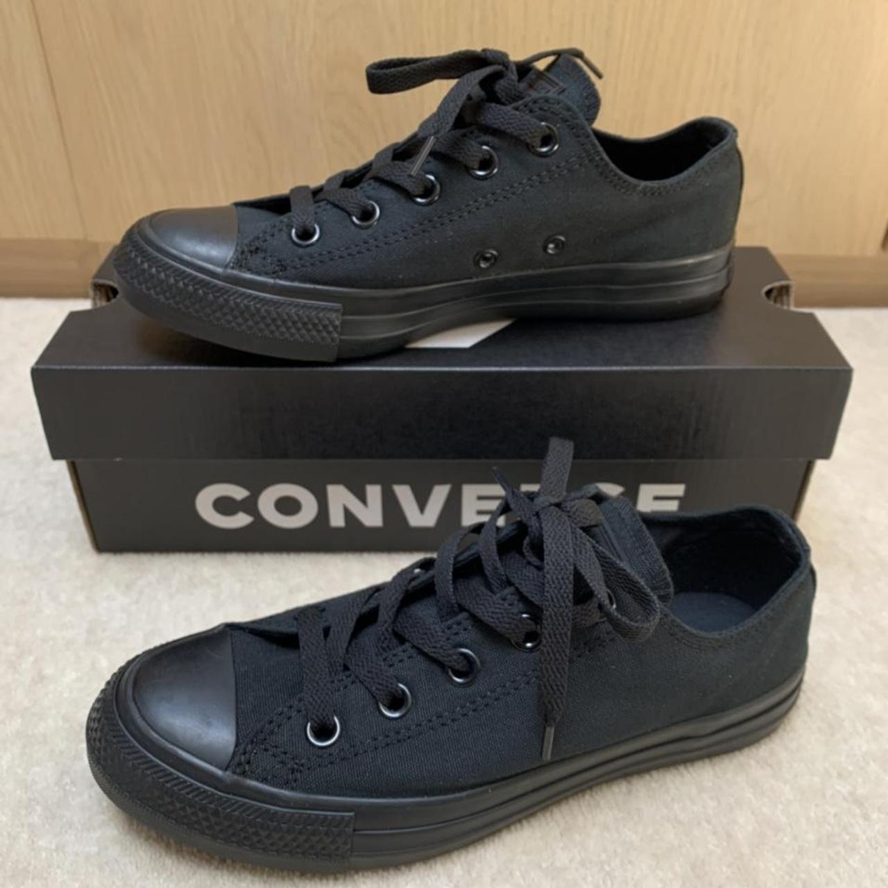 Converse Women's Black Trainers Depop