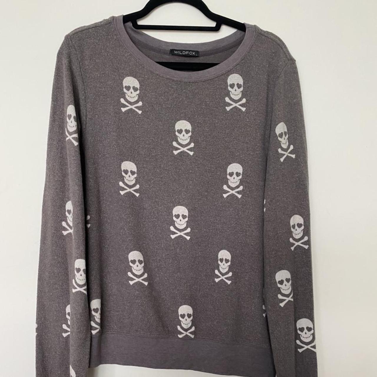 Wildfox best sale skull sweatshirt