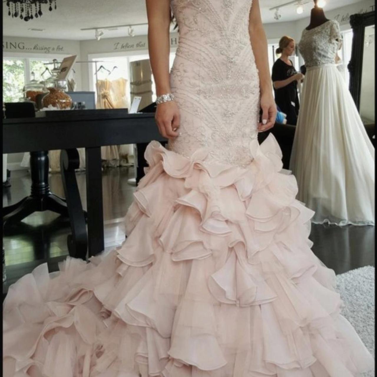 Maggie sottero blush wedding clearance dress