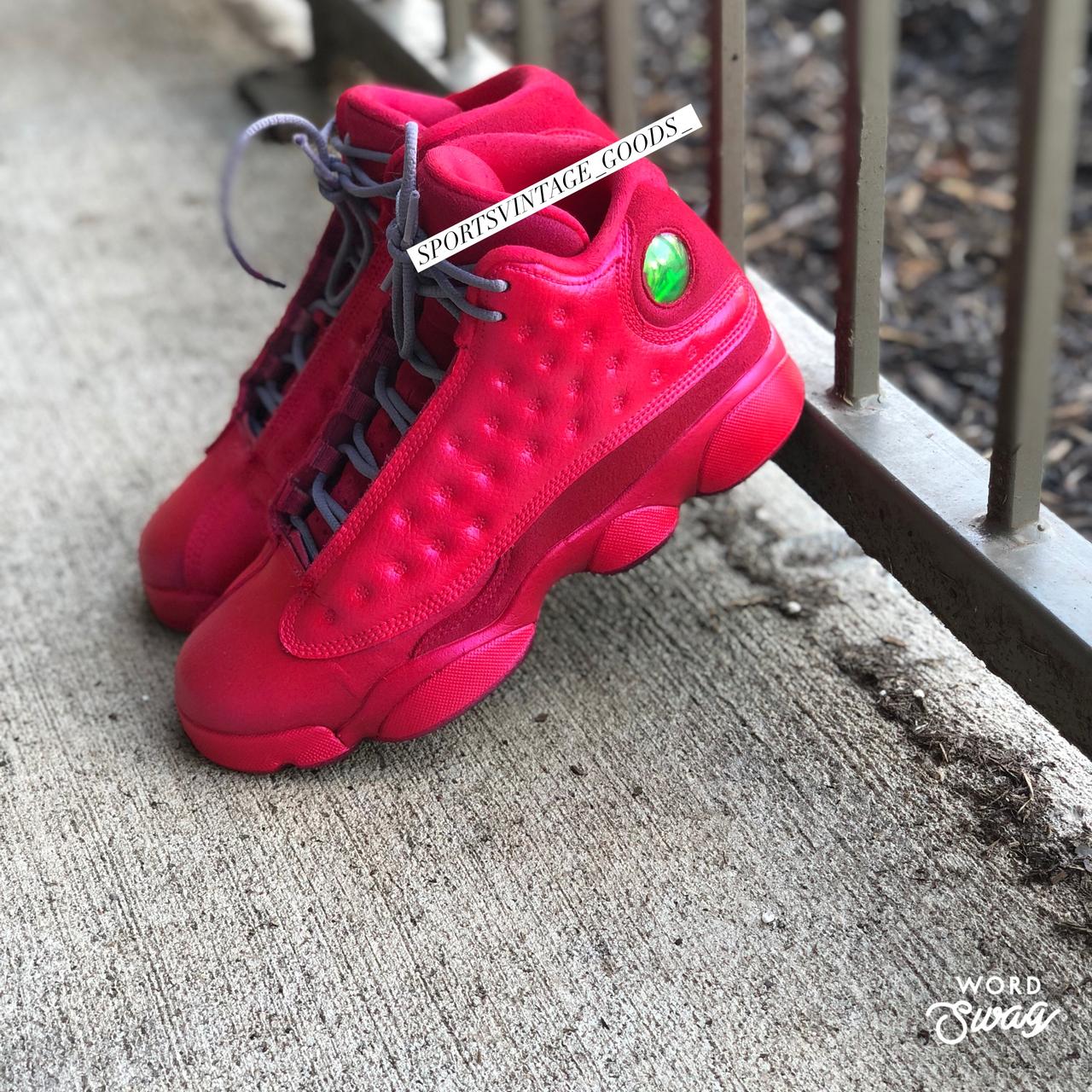 Custom Jordan 13 those shoes are used but are in - Depop
