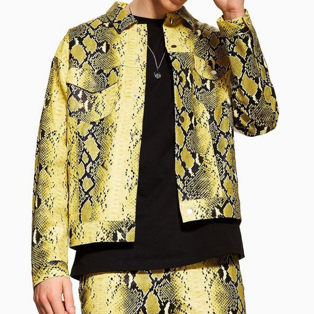 Yellow snakeskin jacket sale