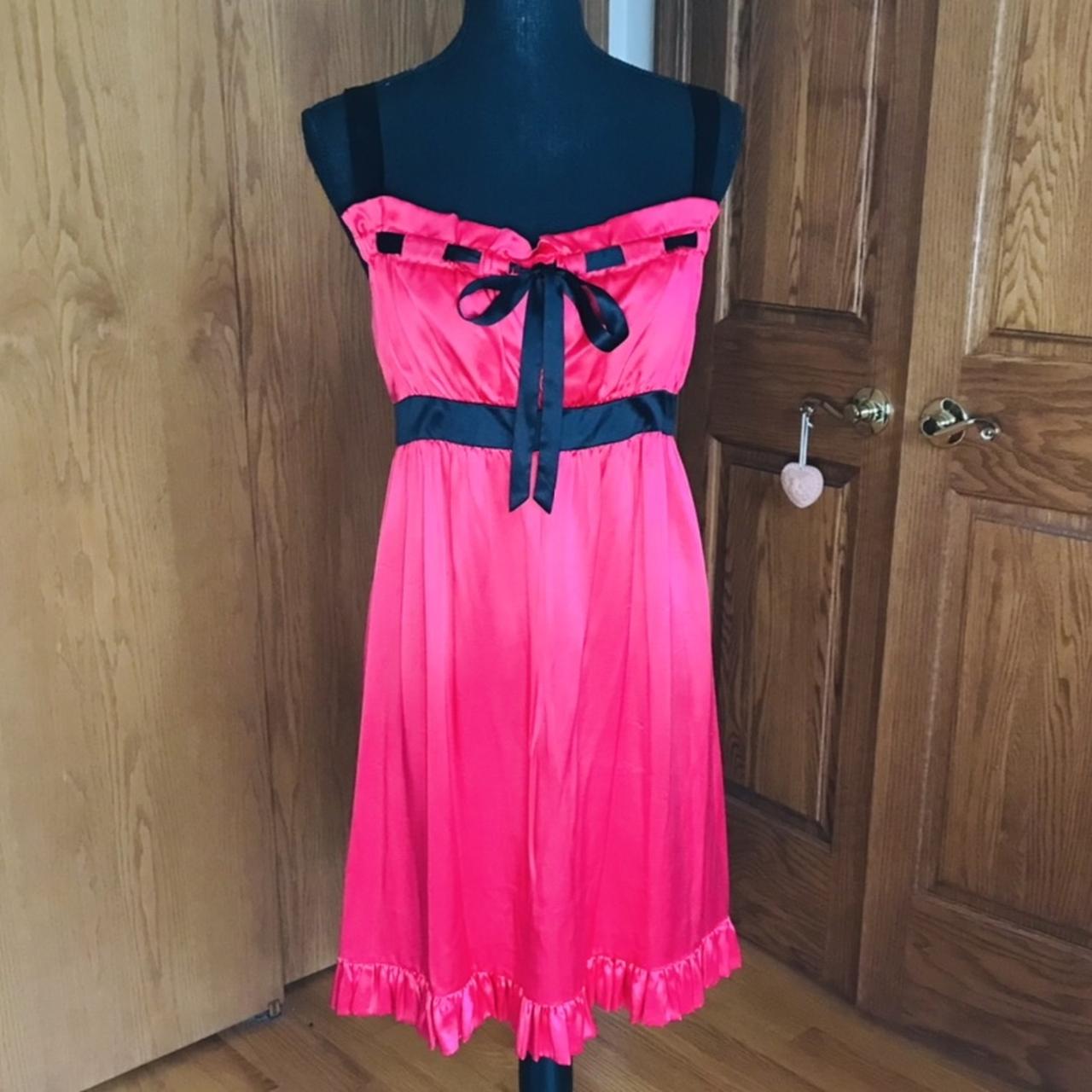 Vintage Betsey Johnson Red Silk Slip Dress! ️🖤 ️ Free - Depop