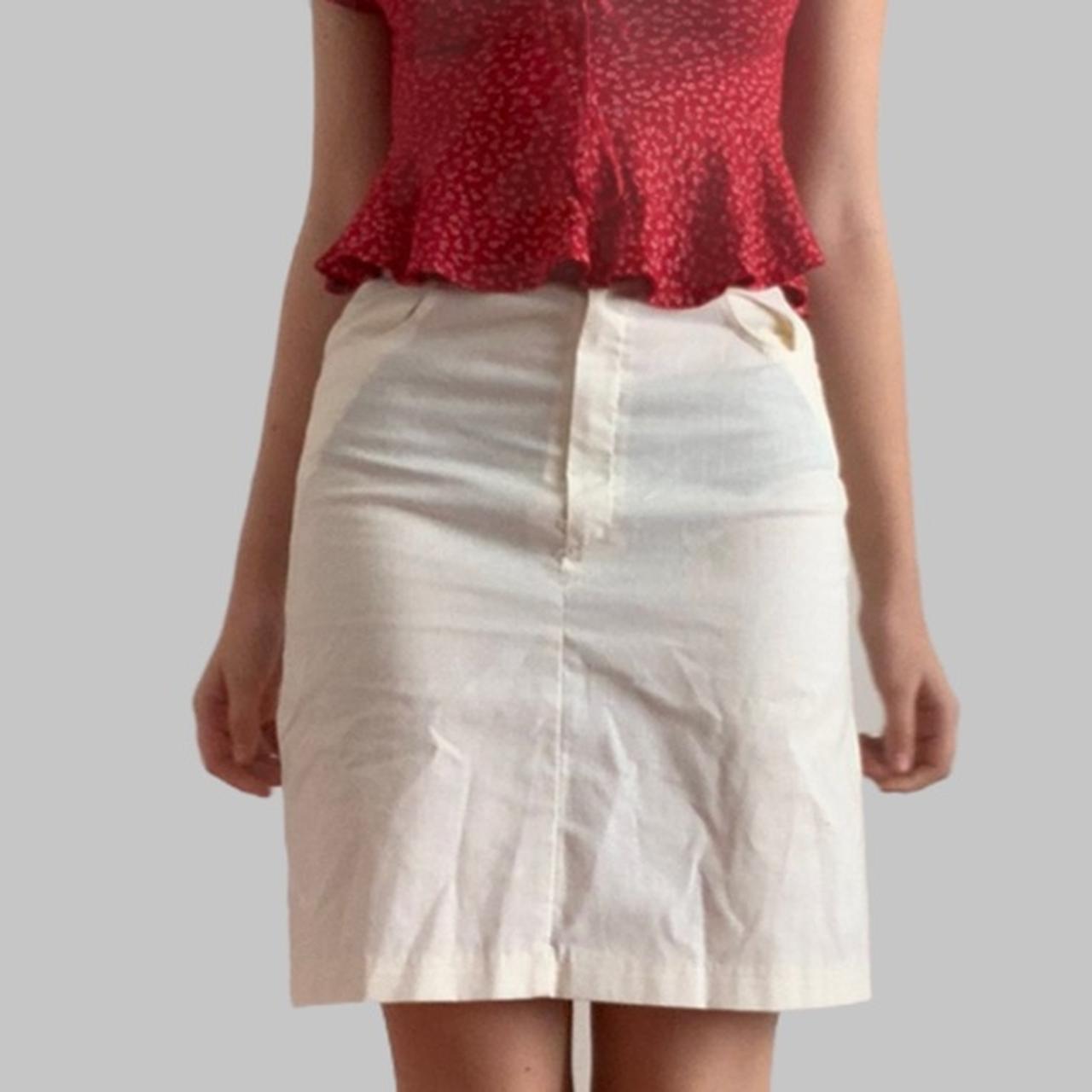 Carolina Herrera Women's Cream Skirt (3)