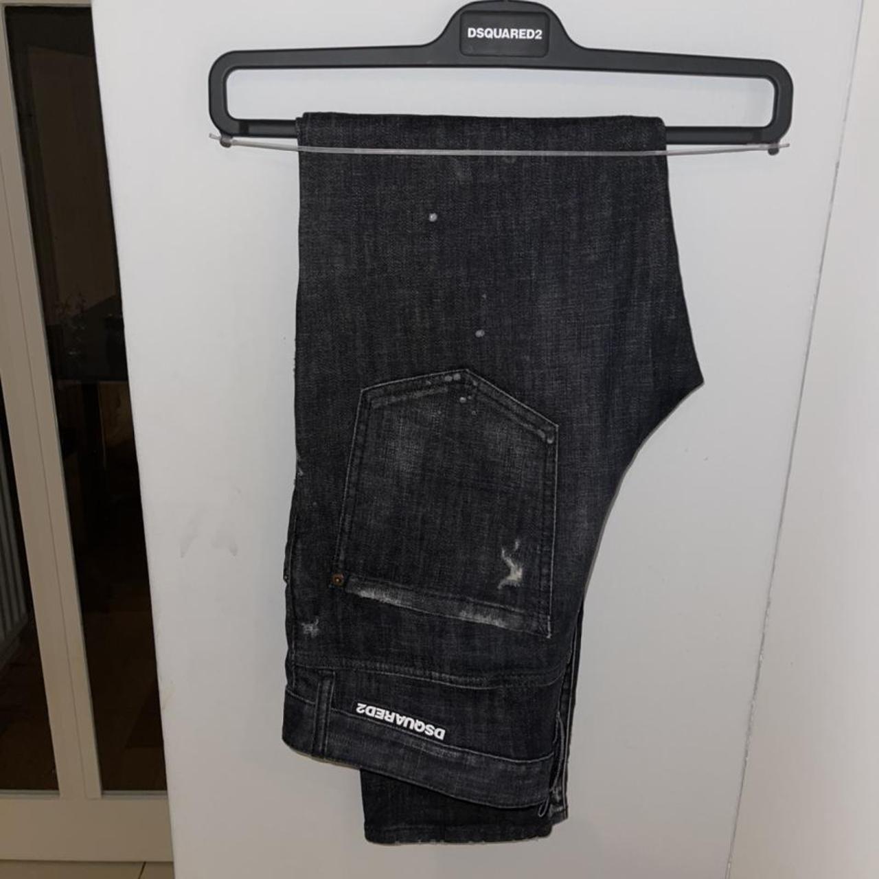 Black paint splattered dsquared 2 jeans Great... Depop
