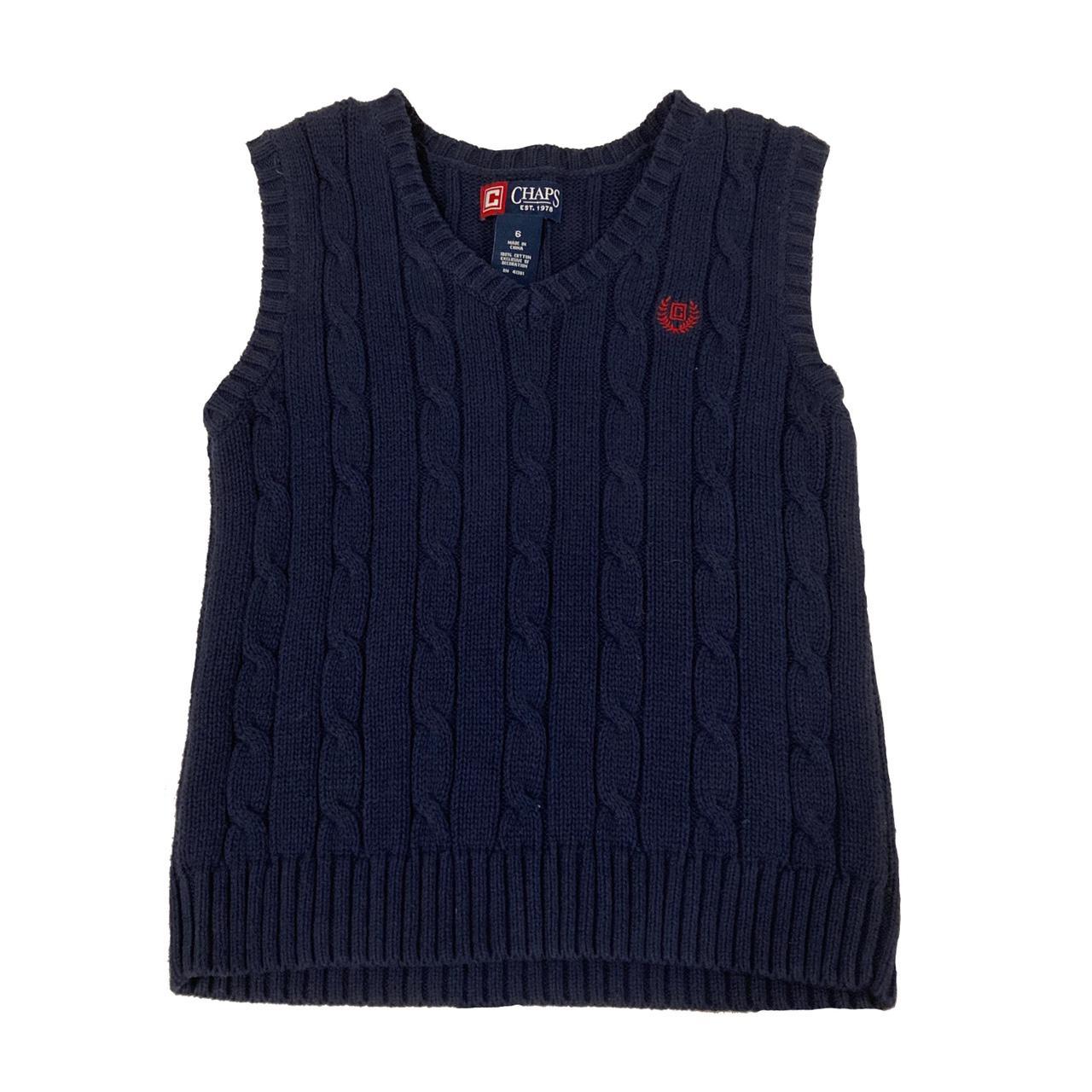 Chaps Women's Navy and Red Gilet
