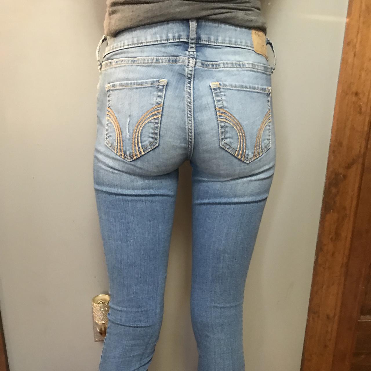 light wash skinny jeans hollister