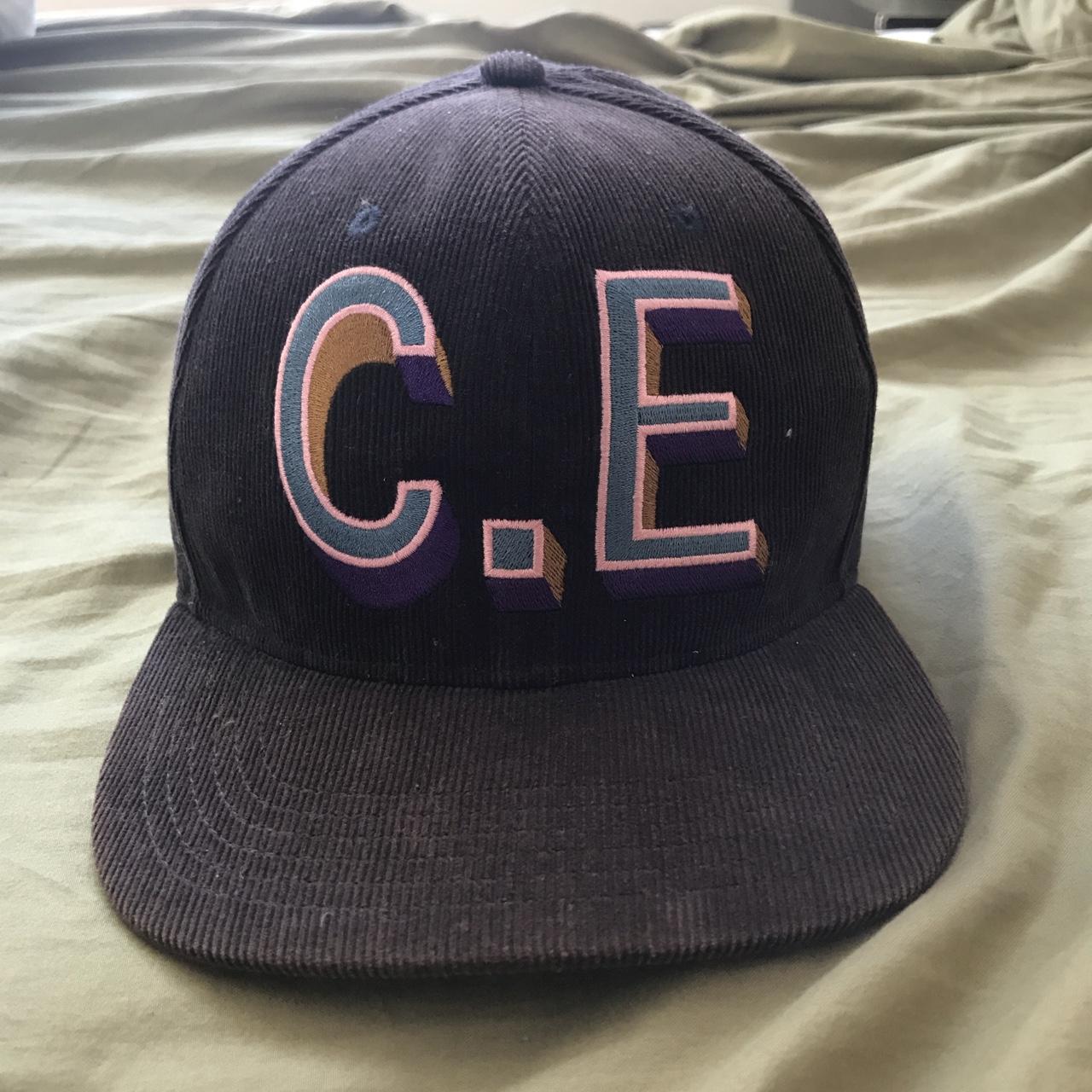 Cav Empt corduroy hat with leather strap