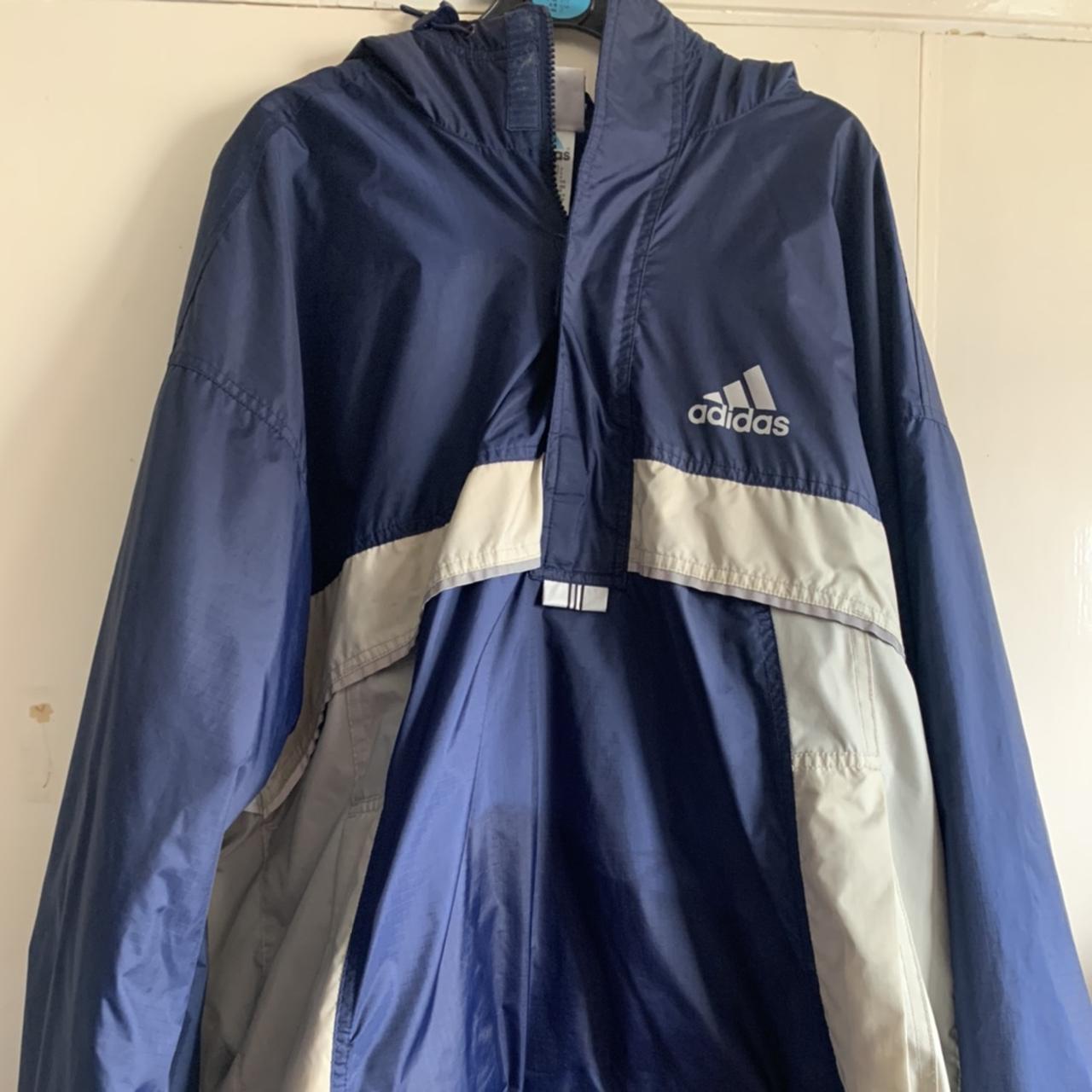 ‼️VINTAGE ADIDAS PULLOVER WINDBREAKER‼️ -very cute &... - Depop