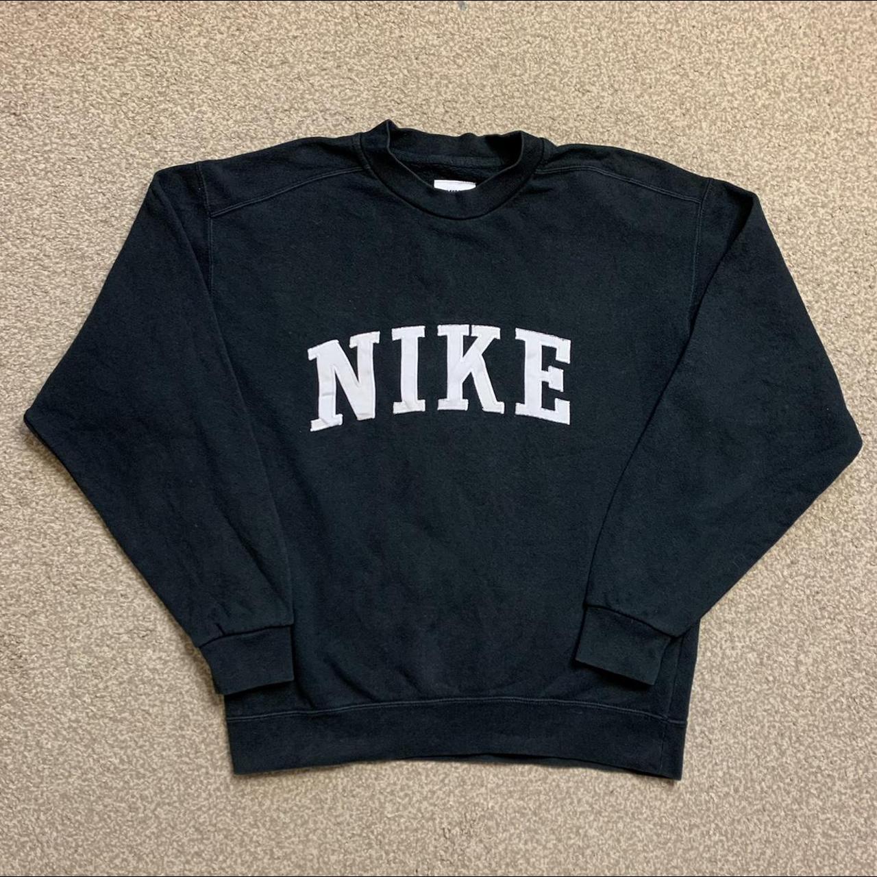 Nike Vintage Sweatshirt Retro 90s Spellout Spell Out... - Depop