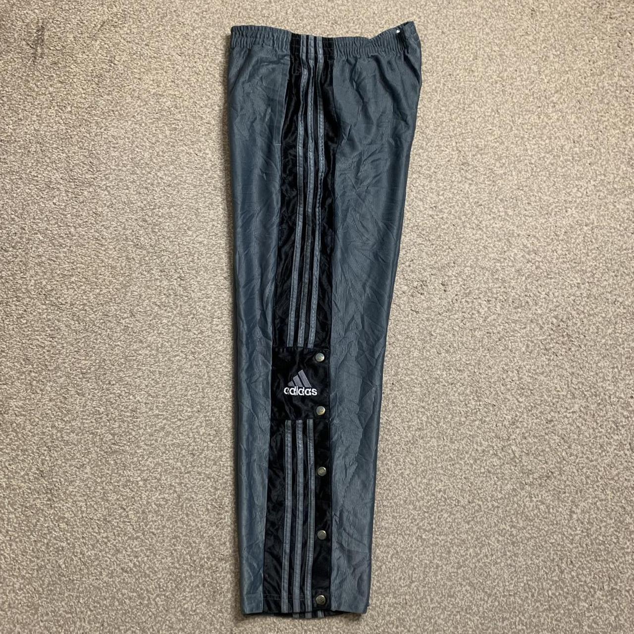Adidas Tracksuit Bottoms Poppers Track Pants Vintage... Depop