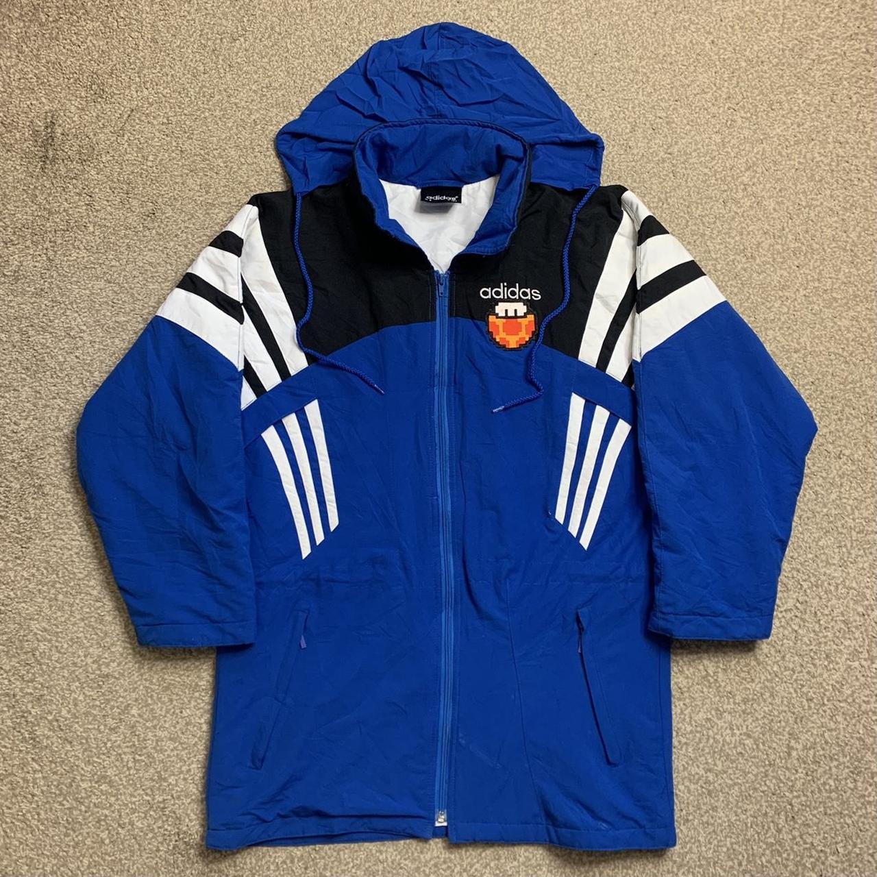 Adidas Jacket Coat Tracksuit Top Padded Vintage Poly... - Depop