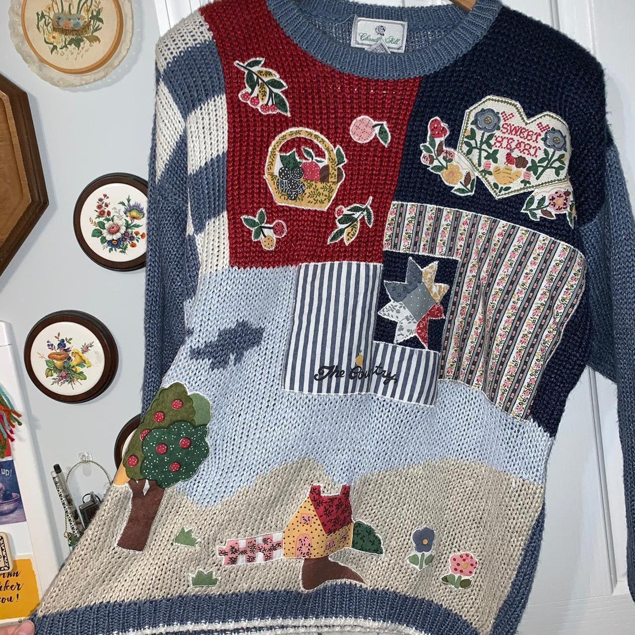 Vintage 90s Chandler Hill Knitted Sweater... - Depop