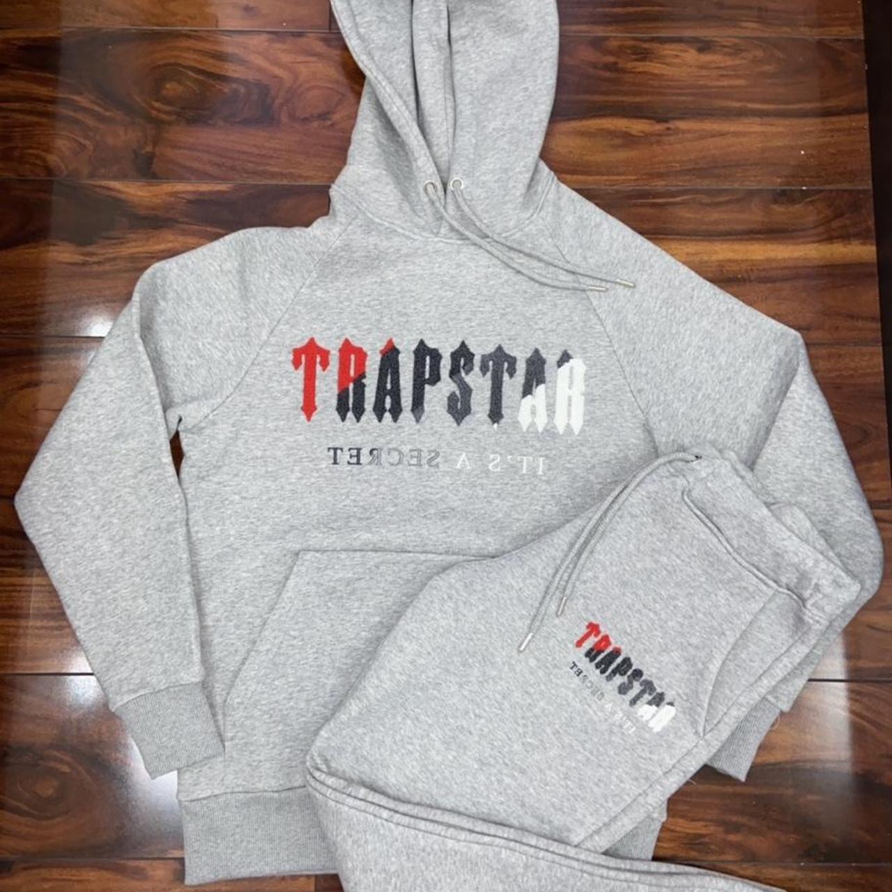 Trapstar Tracksuit - Grey Redセットアップスウェット - ナイロン