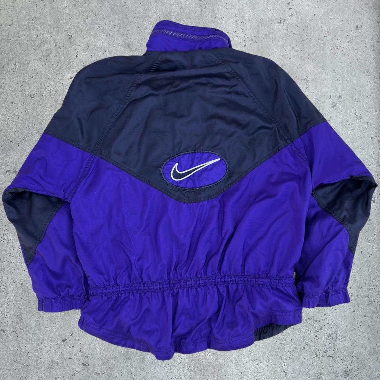 Vintage Nike Jacket 90’s Nike white tag 100% nylon... - Depop