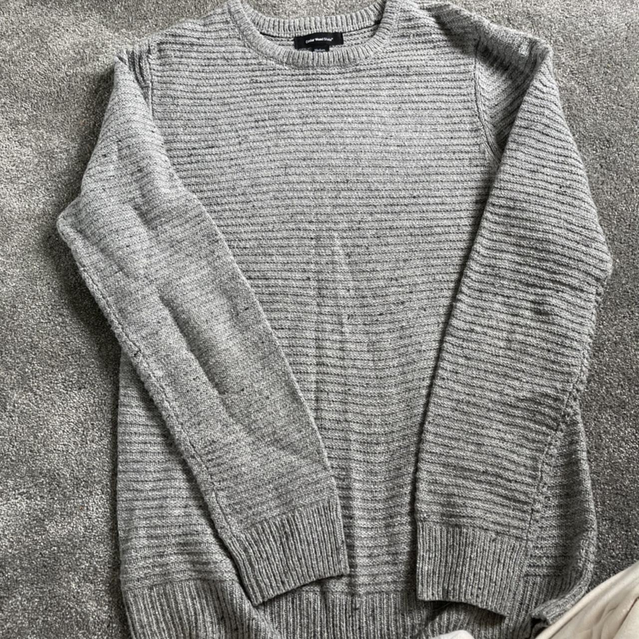 Cedar Wood State Knitted Grey Jumper. - Depop