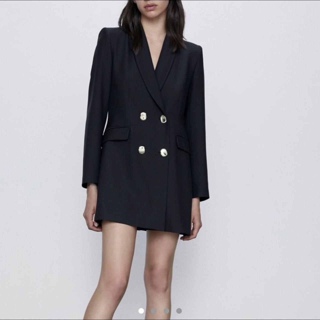 zara black frock coat