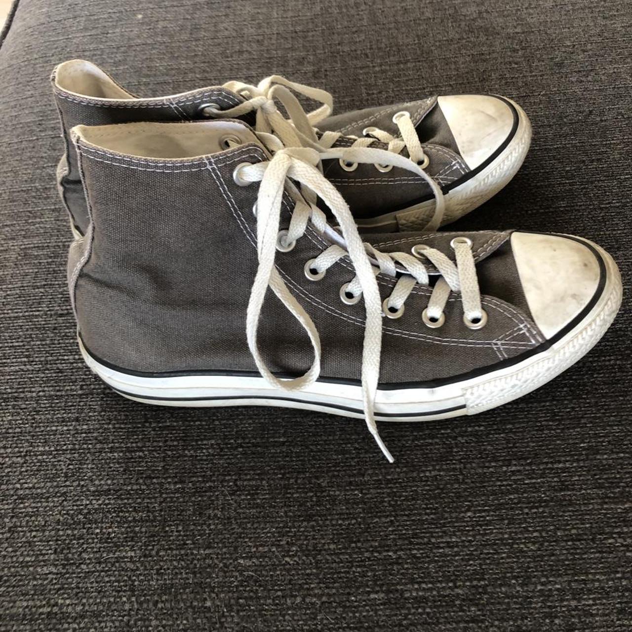 Gray high top converse - Depop