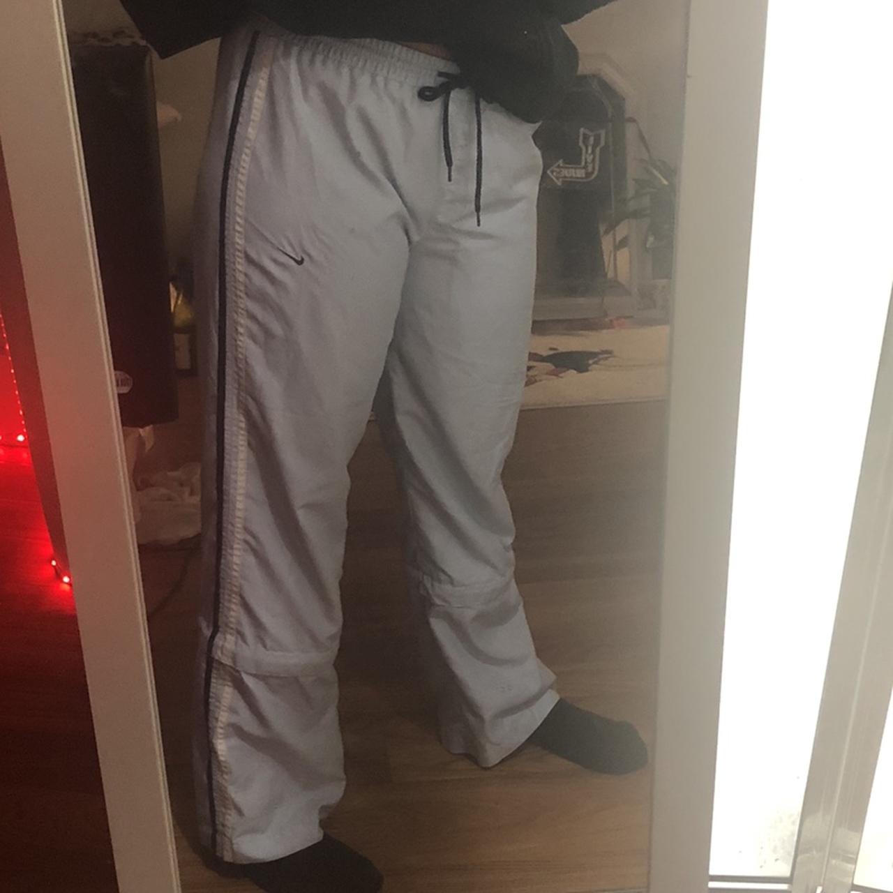 Baby Blue Nike Shell Tracksuit Bottoms Can turn... Depop