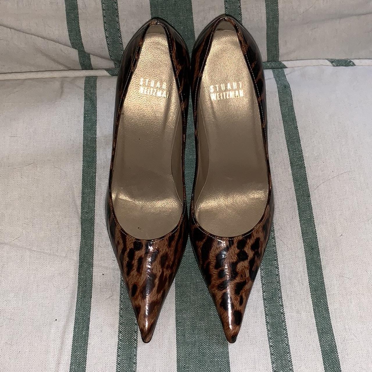 stuart weitzman leopard heels