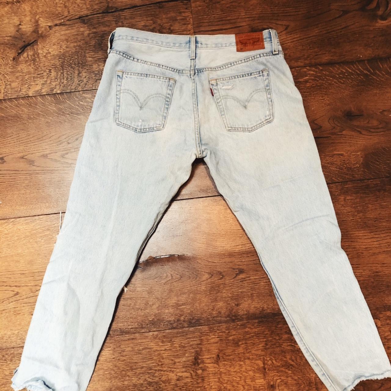 Levi’s 501 jeans in light wash levis denim beach... Depop