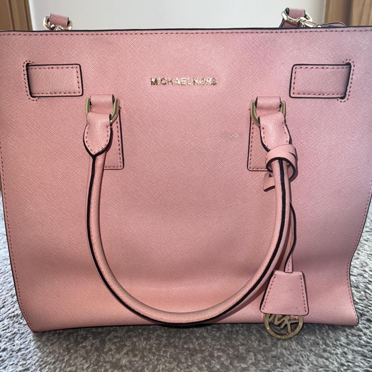 Pastel pink michael kors bag sale