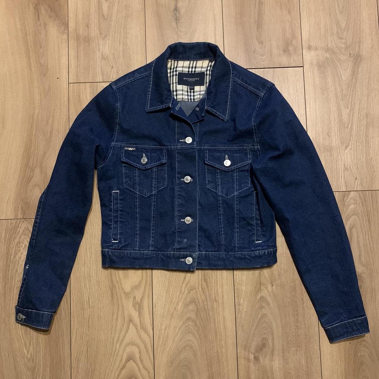 Burberry denim jacket Great condition Size U.K.... - Depop