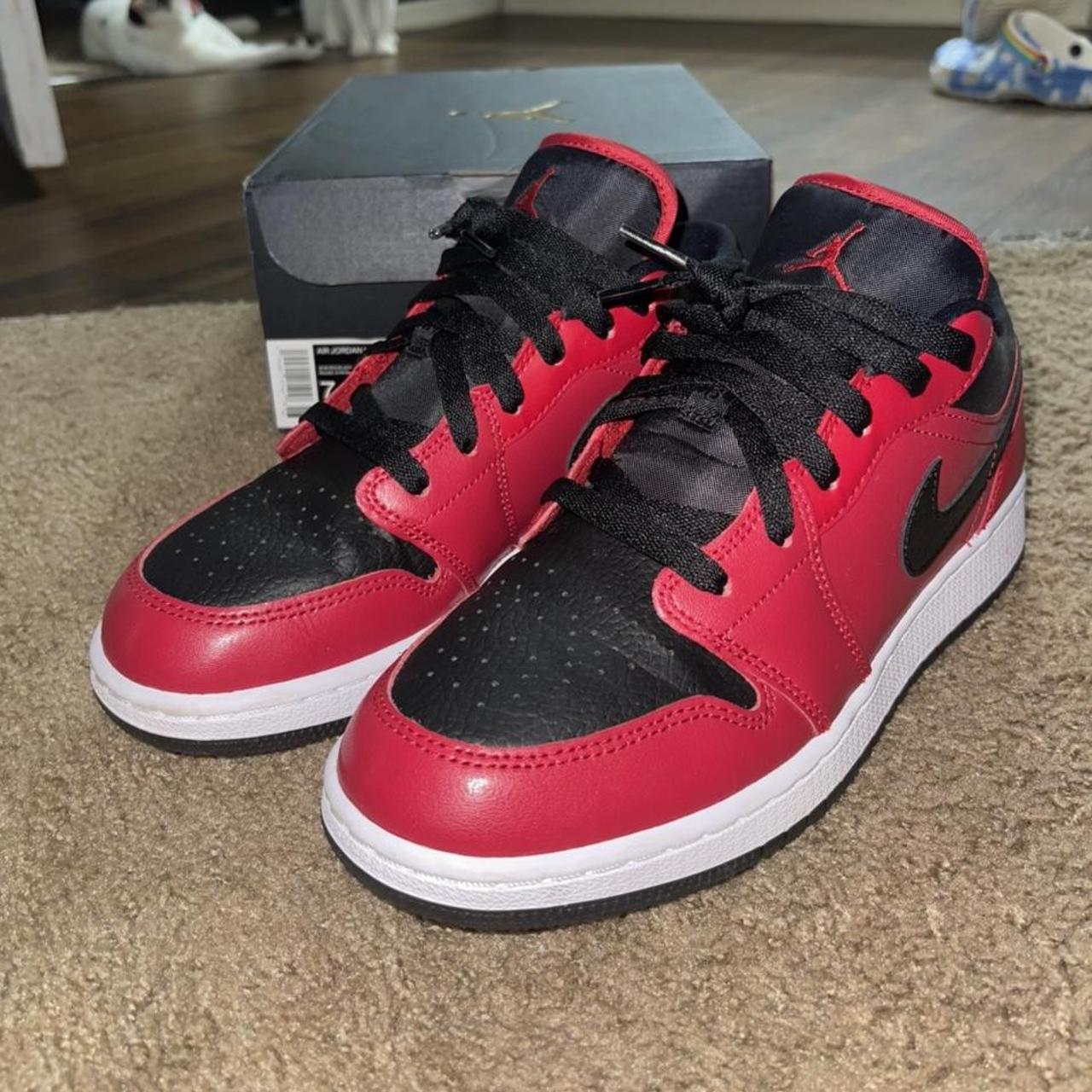 Air Jordan 1 Lows (GS) Reverse Breds Only worn a... - Depop