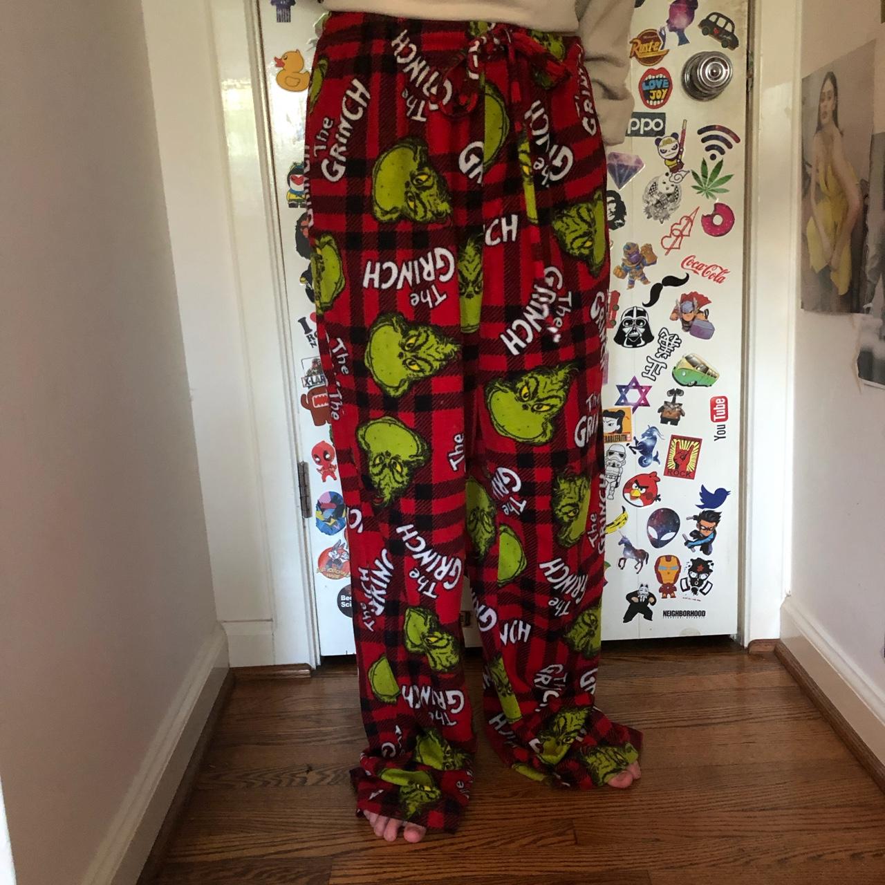 cozy grinch pj bottoms Depop