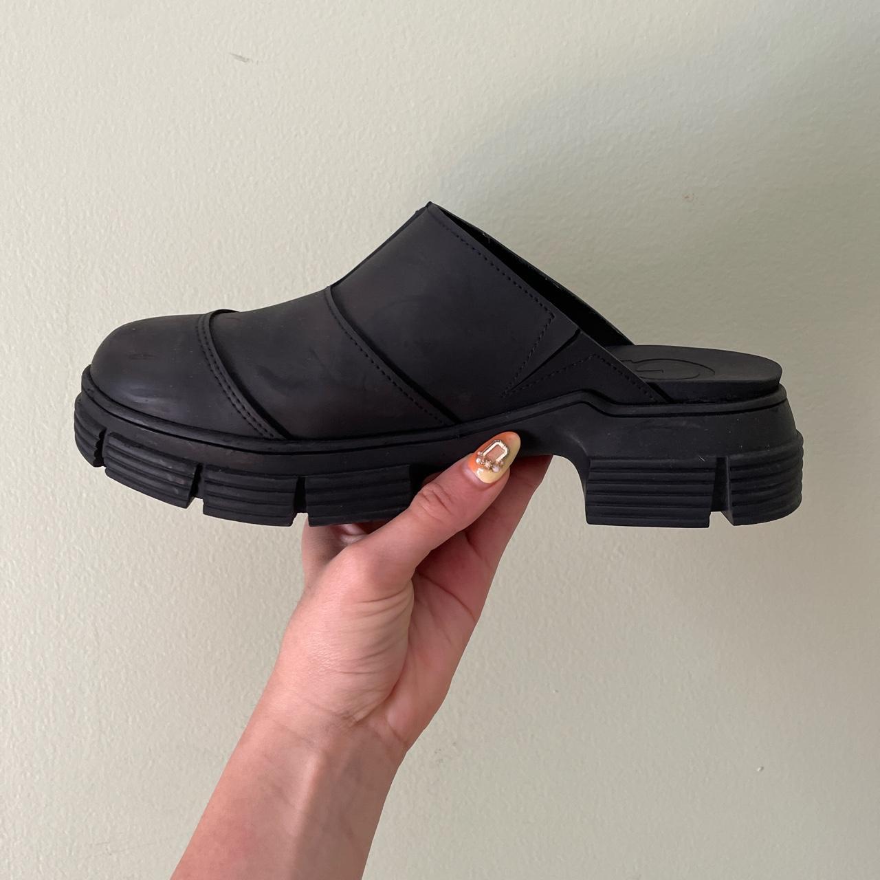 Ganni Black Clogs Depop