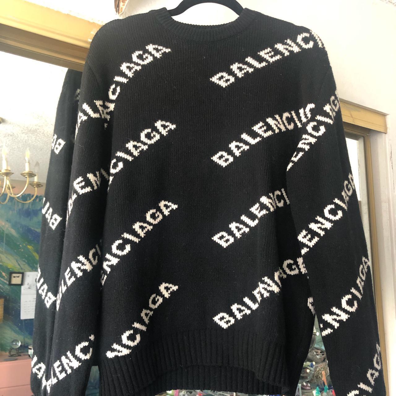 Balenciaga men's logo discount sweater