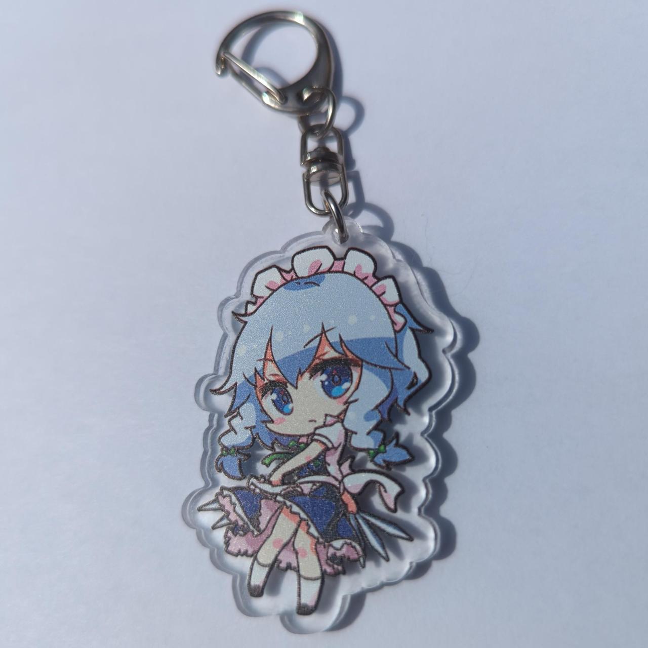 Touhou Project Sakuya Izayoi Charm Keychain Just... - Depop