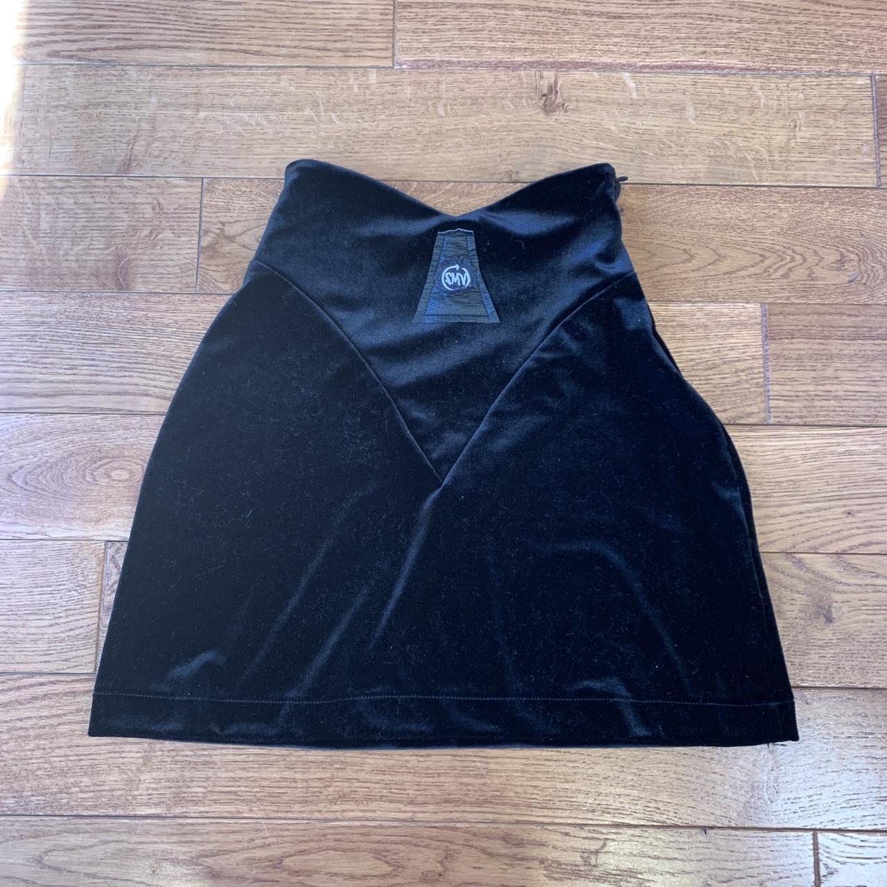 Sami Miro Vintage Velvet “Butterfly” Mini Skirt 🤎 | Depop