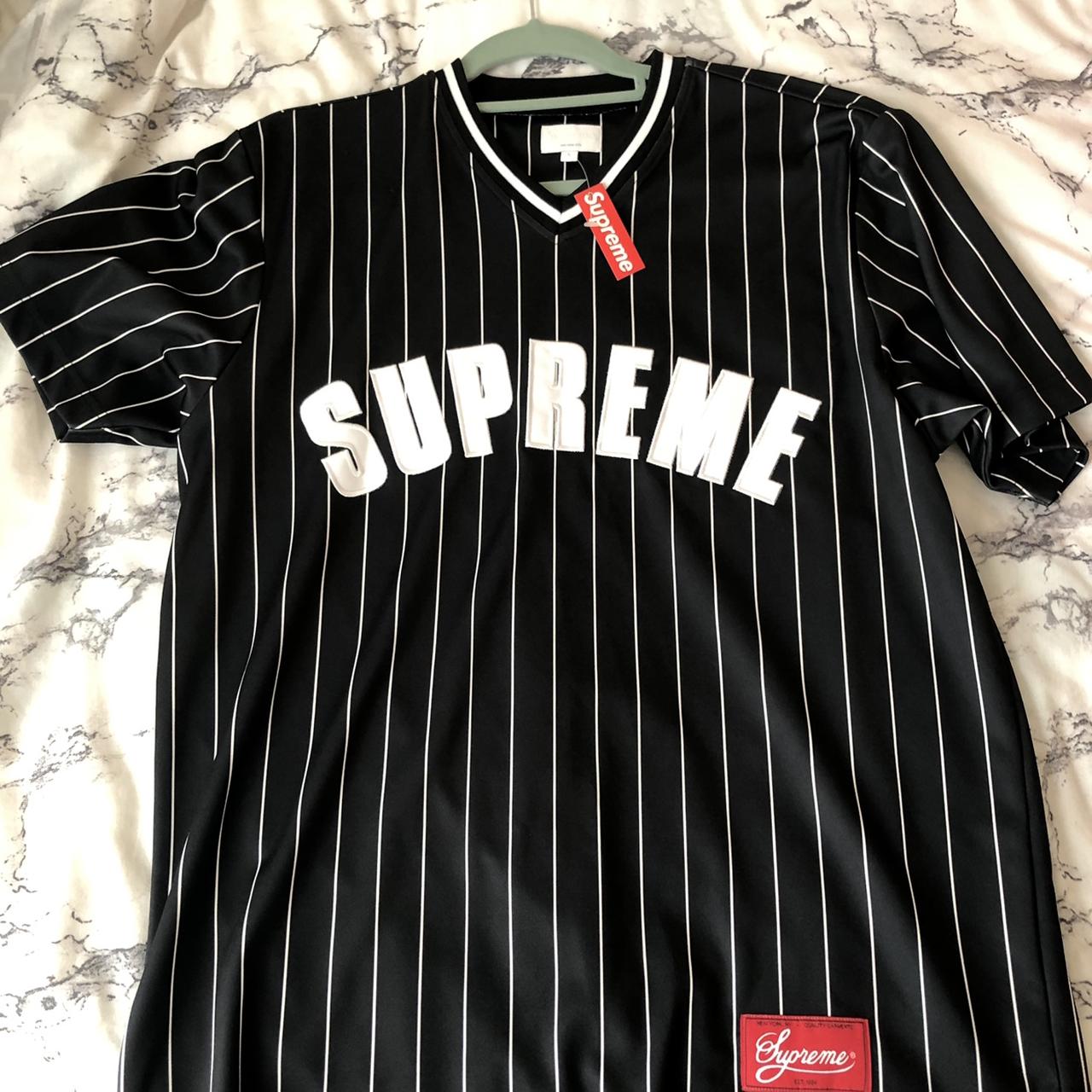 Supreme: Baseball Jersey - Black ($100-200)