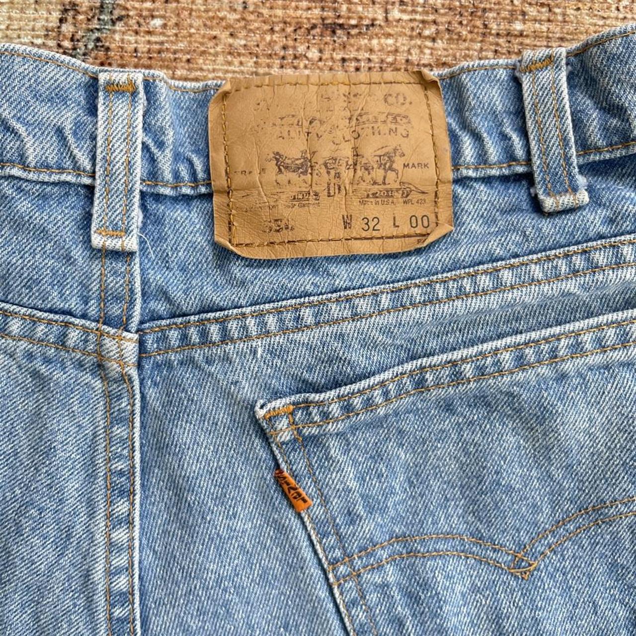 Vintage orange tab Levi’s 550 cutoff shorts! In... - Depop