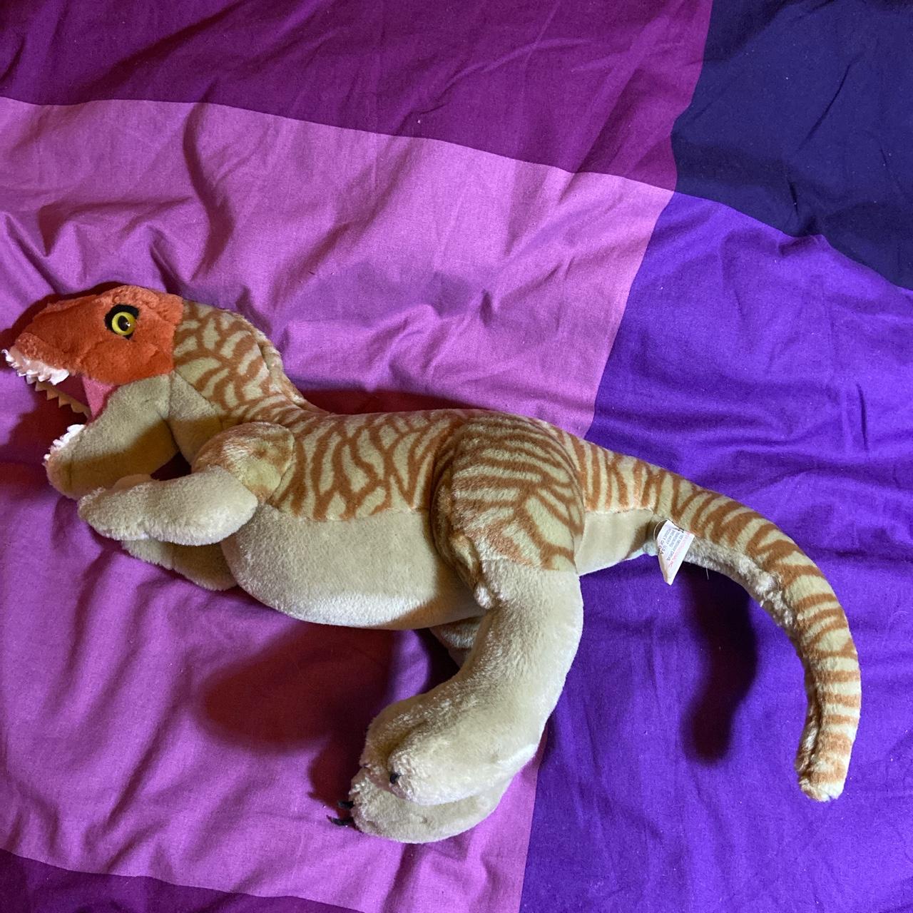 Rare! K&M toys trex 11 inch poseable plush!... Depop