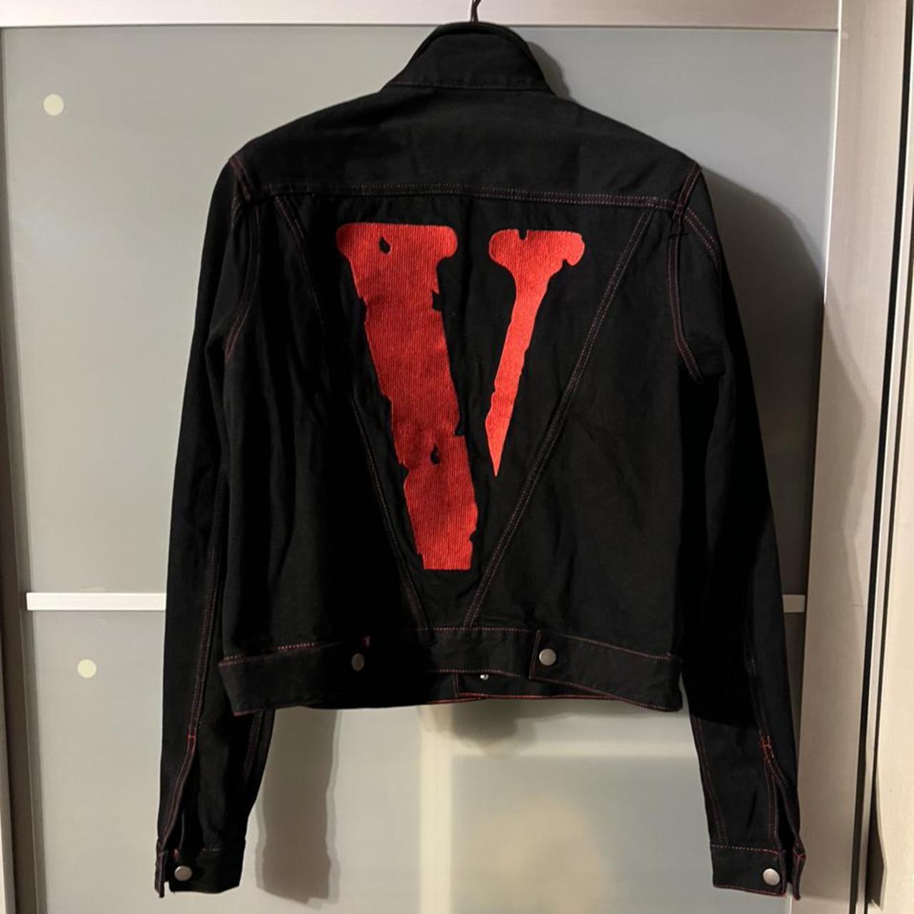 Vlone denim jacket... - Depop